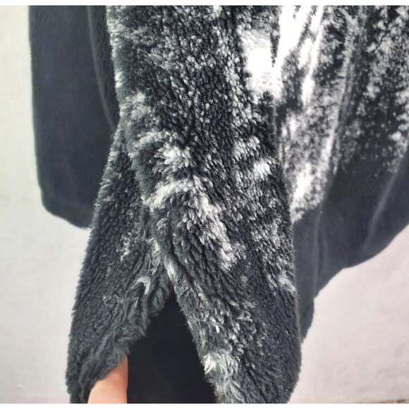 Vtg Adventure Pass Zip Front Fleece Jacket Wolf Graphic Double Sided USA Large - Picture 6 of 8